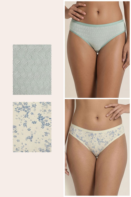 Zivame Low Rise Full Coverage Bikini Panty  (Pack of 2) - Multicolor — image 2